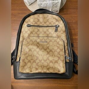 Coach Signature Ethan Backpack In Signature Canvas